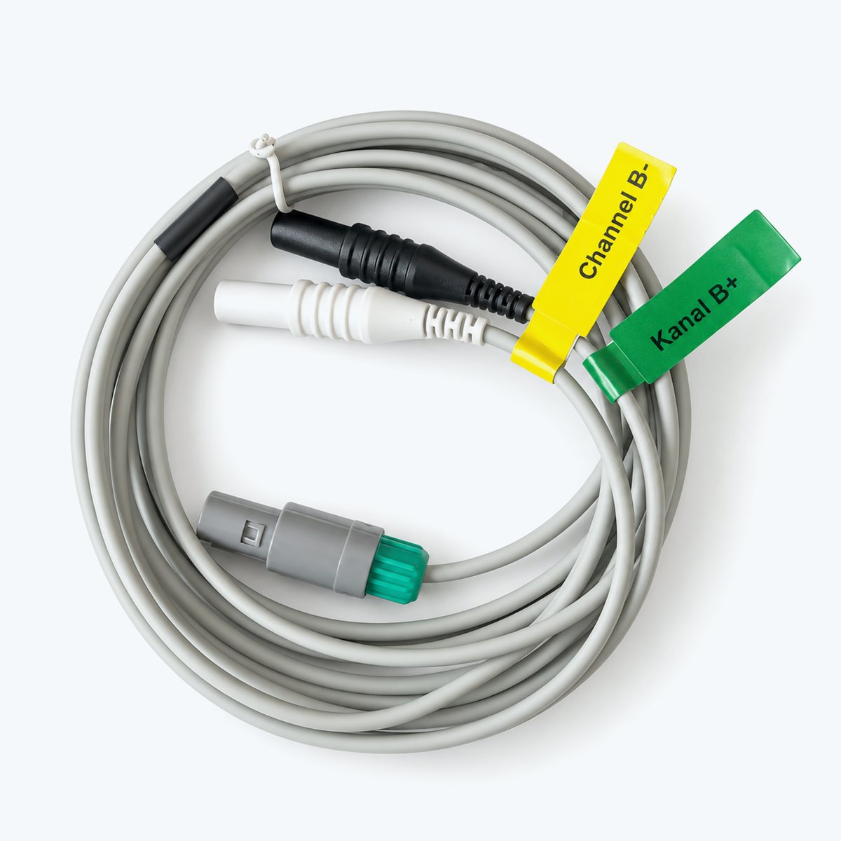 McMakin electrode connection cable yellow/green, pair